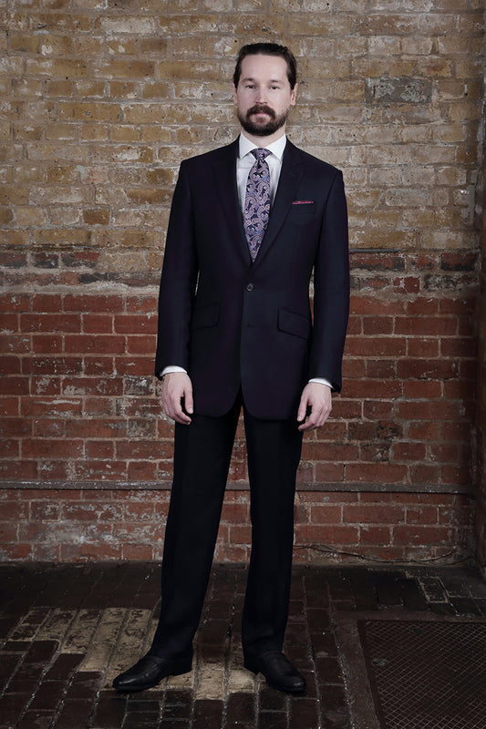 Bamboo Suit in Navy Blue