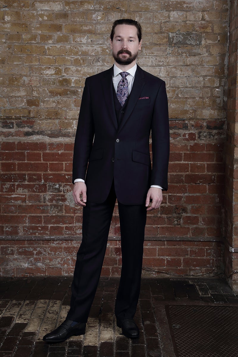 Bamboo Trousers in Navy Blue