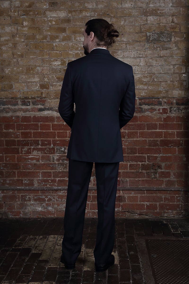 Eco Cloth Suit in Navy Blue
