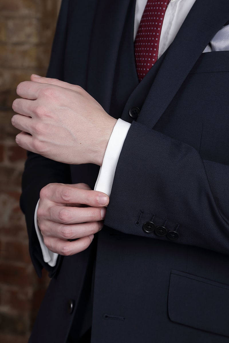 Eco Cloth Suit in Navy Blue
