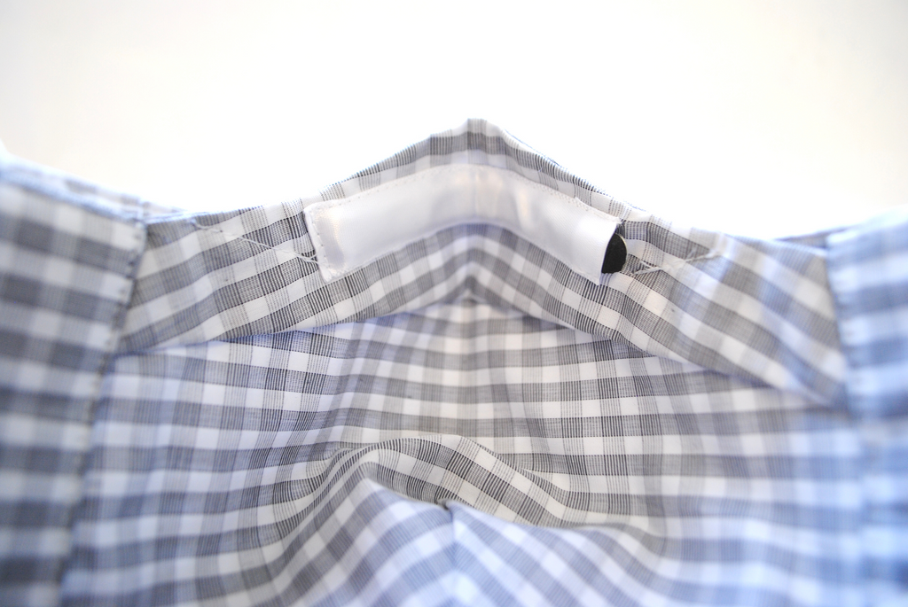 Egyptian Cotton Face Covering in Grey and White Check