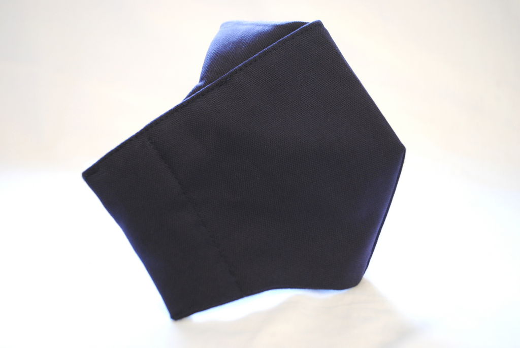 Egyptian Cotton Face Covering in Dark Blue