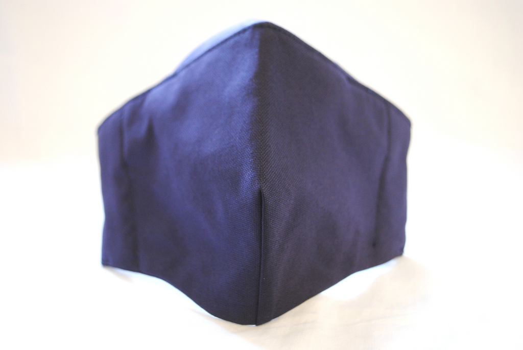 Egyptian Cotton Face Covering in Dark Blue